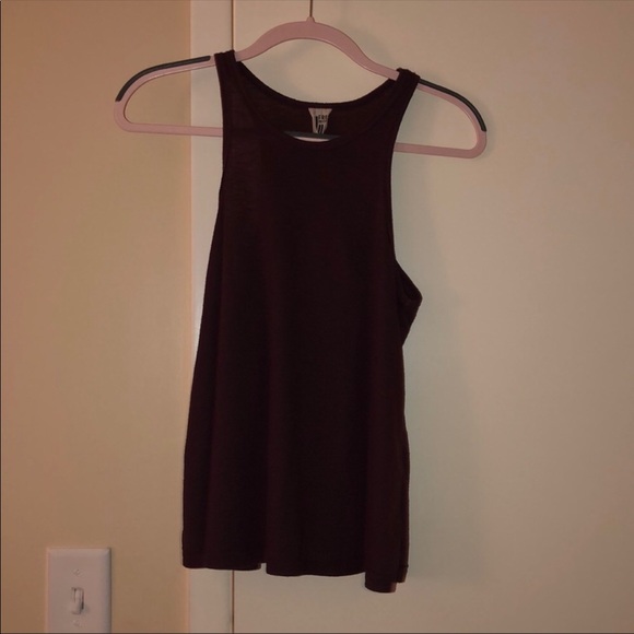 Free People Long Beach Wine Tank Top - Picture 2 of 4